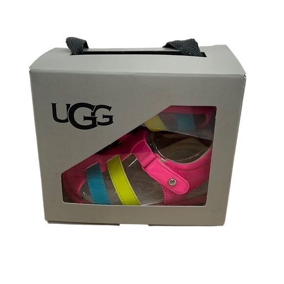 UGG Baby Kolding Sandal- Pink Rainbow- Size 2-3- NIB - Picture 4 of 5